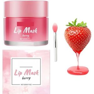 Hydraterend Nachtmasker for Lippen, Verzacht Droge Lippen, Houdt Vocht Vast en Voedt de Lippen Diep Gedurende de Nacht(2pc)