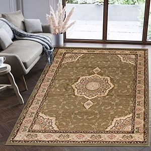 Mazovia Vloerkleed Traditioneel - Tapijt Kortstondig Pooltje - Tapijten Oosters Patroon - Oosterse Decoratie Tapijt Woonkamer, Slaapkamer, Eetkamer - OEKO-TEX Carpet - Rug 200x300cm - Groen