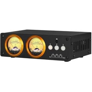 L3 3-weg Loop Switcher Box Stereo 1(3) Ingang 3 (1) Output Audio Selector RCA Splitter met VU Meter