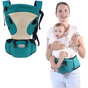 Babybanden Ergonomische Hipseat Peuter Heup Seat Baby Carrier, Verstelbare Ademend Baby Sling Baby Taille Kruk (Kleur: Groen)