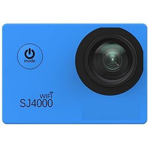 Kleine actiecamera waterdicht WiFi Actie Camera 4K 2.0inch Sport DV Lcd-scherm 1080P HD Duiken 30M Waterdichte Mini auto Register DVR (Size : Standard Package, Color : Blue)