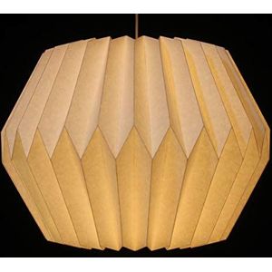 Guru-Shop Origami Design Papieren Lampenkap - Model Umbrië, 27x38x38 cm, Aziatische Plafondlampen Papieren Lampen Stof