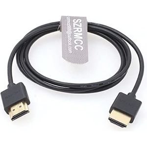SZRMCC Hoge snelheid 4K 2.0 60P HDMI-compatibele dunne zachte kabel voor Z Cam E2 Tablet Canon-Sony DSLR Camera ATOMOS Portkeys Monitor (80cm)