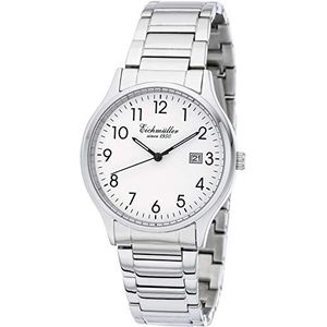 Herren Klassische Armbanduhr 38mm Metallarmband 5 ATM Quarz Datum 3059-01
