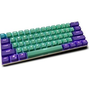 Topwang Keycaps, 61 PBT-toetsen Keycaps Mechanisch toetsenbord Keycap Dubbel verlicht woord Transparante kleur Gaming keycaps voor US Layout Keyboard voor Cherry MX (Verkoop alleen keycaps) keycaps