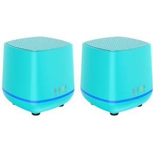 szutfidy Sound Box Multi-device Connectiviteit Luidspreker Mini Usb Stereo Surround Speakers voor Home Office Desktop Meeslepende Luisterervaring met 3d Cinematic Blue