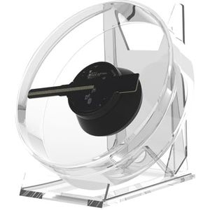 12CM Mini 3D Desktop Fan Scherm Hologram Reclame Machine Projector Licht Display Holografisch Batterij Aangedreven