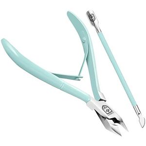 SENBACH Nagelriemtrimmer met nagelriemduwer, nagelriemverwijderaar nagelriemtang professionele roestvrijstalen nagelriemsnijder tondeuse duurzame pedicure-manicure-gereedschappen voor vingernagels en