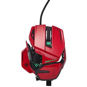 MAD CATZ Catz R.A.T. 8+ ADV volledig verstelbare bedrade gamingmuis - metalen basis - 20000 DPI - 11 programmeerbare knoppen -4 gebruikersprofielen direct opgeslagen - Pas RGB LED aan - Afstembaar