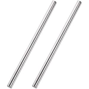 304 roestvrij staal ronde staven ，Solid Shaft Rods 2 Stuks 304 Staven Diameter 5-7Mm Lengte 500Mm, massieve As Staven for Diy Craft Model Auto Vliegtuig Schip(Diameter 5.5mm)