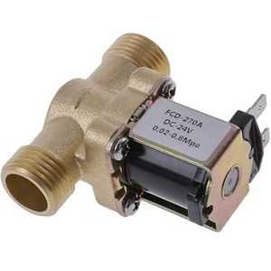 1 ST G1/2 ''Messing Elektrische Magneetventiel DC 12 v 24 AC220 for Zonneboiler Geschikt voor kleine ruimtes(12V_NORMAL CLOSE)