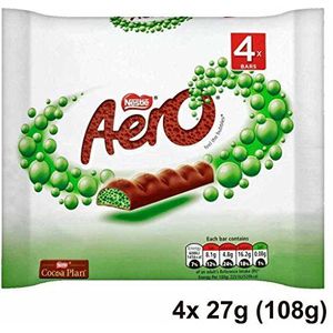 Nestle Aero Mint Bubbly Bar Multipack 4 x 27g (108g)