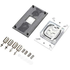 Waterkoeling Bloksets, CPU Waterkoeling Blok, Computer Waterblok Koperen Basis met Micro Kanaal, Waterkoeling DIY Kit, voor AM2 / AM2 + / AM3 / AM3 + / AM4 / FM2 + CPU