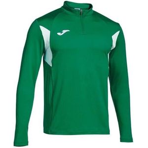 Joma - Herensweatshirt - Winner III - halve ritssluiting, Groen Wit, XXS