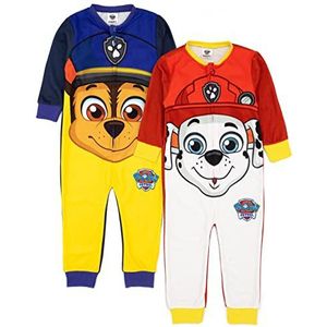 Paw Patrol onesie 2 Pack Kids Toddlers Chase Marshall allemaal in één pyjama's