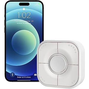 Onvis Smart Button Thread, draadloze scène-afstandsbediening met 5 toetsen, mini Dimschakelaar voor Smart Home-apparaten, Smart Home Automation-scenarioschakelaar, compatibel met Apple HomeKit