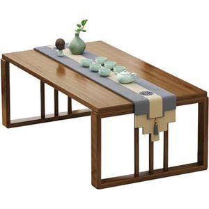 Tatami Tafel Venster Tafel Klein Salontafel Massief Hout Zen Japanse Tatami Theetafel Slaapkamer Zitten Lage Tafel Opvouwbaar Kang Tafel Home Accent Meubilair(70 * 42 * 33cm)