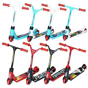 AIYING Mini Finger Scooter Set – 8-delige mini-vingerstep, mini-step voor vingers, mini-vingerskateboard, mini-skates, vingers, educatief speelgoed voor kinderen, feestspeelgoed voor kinderen