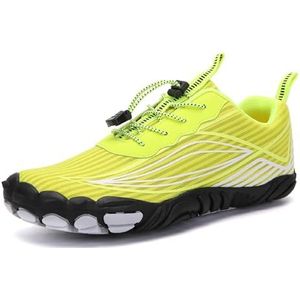 Fivefingers Schoenen Unisex Barefoot Schoenen Waterschoenen Heren Dames Ademend Dames Heren Strandschoenen Fitnessschoenen Gebreide sneakers (Color : Green, Size : 39 EU)