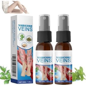 VeinGuard Kruidenspray, Venen 30 ml Varicose Veins Spray met Veno Pulse, aderschat Herbal Spray, beenspray & aderspray(2)