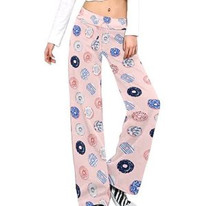 Veelkleurige Donuts Yoga Broek Voor Vrouwen Casual Broek Lounge Broek Trainingspak met Trekkoord S