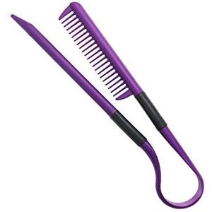 DieffematicSZ kam 1PC Useful Hair Straighten Comb Hairdressing Smooth Tool Hold Tongs Hair Styling Tools for Women Hair Brush Straightener