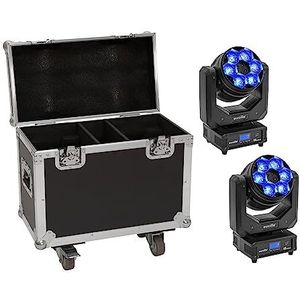 EUROLITE Set 2 x LED TMH-H240 Beam/Wash/Flower-effect + Case