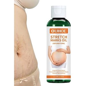 Striae Olie | Essentie voor zwangere buik | Vloeistof voor lichaamsversteviging en striae met body-sculpting essentiële oliën huid Leryveo