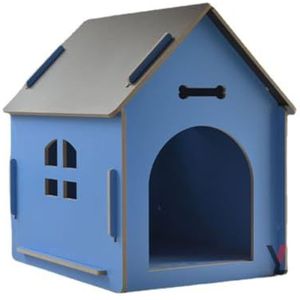 Kattenhuis Afneembaar houten kattenhuis Hondenhuis Hondenhuis met raam Buitencabine Binnen Buiten Hoog Kattenhuis Binnen(A2,XL)