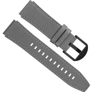 yeziu Leather Watch Band For Hamilton Field Watch H760250 H77616533 For Samsung Gear 3 For Huawei Honor Strap(Color:Grey-black Buckle,Size:20mm)