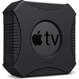 CaseBot Beschermhoes compatibel met Apple 4K (2e en 1e generatie) / HD - lichte stootvaste siliconen hoes voor 4K 2021 / 4e generatie