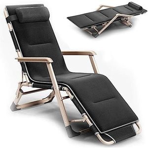 GEIRONV Zero Gravity Recliner Chair, Multifunctionele opvouwbare loungestoel Bed Lunchpauzestoel Dragende tuinloungestoel Fauteuils (Color : Light gray, Size : 178x67x28cm)