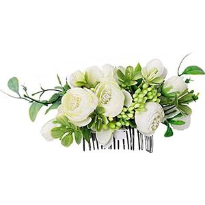 Haarsieraad voor dames, bruid, haarsieraad, elegant, natuurlijk, haarkam, haarspeld bloemen (style3)