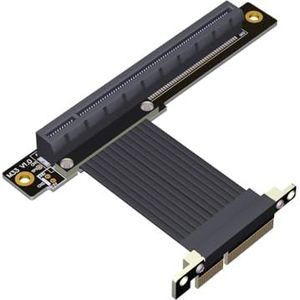 JMT 64G/bps PCI-E4.0 x4 naar x16 Verlengkabel GEN4 Stuurverlenging 1U Ondersteuning RTX3090 RX6800xt GPU (M2S-M33-TL,25CM)