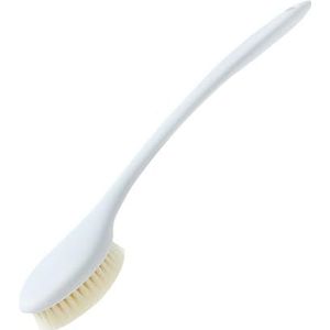 Shower Back Bath Brush, Never Moldy Shower Back Brush Back Scrubber, Men's and Women's Shower Back Brush (Color : White)