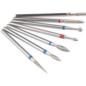 Een spijkerboor Set van 7 diamant nagelboortjes in multicolor(Seagreen)