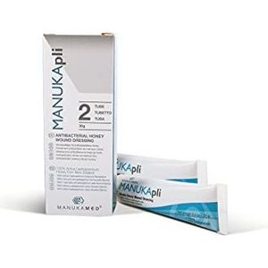 ManukaMed MANUKA Medische kwaliteit Wond- en Huidverzorging 100% Bioactieve Manuka Honing Wond- en Genezende Zalf Sterile (MGO +700/2x15 g)