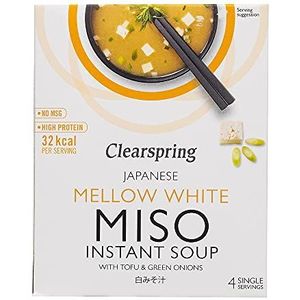 Clearspring Mellow White Instant Miso Soep met Tofu, 40g