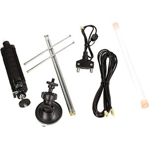Impulsfoto Multifunctionele Dipol-ontvangstantennekit voor VHF UHF FM tot 1,5 GHz, SDR, DAB/DAB+ FM-radio, CB, amateurradio enz.