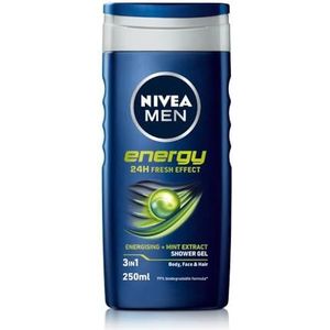3 x NIVEA douchegel Men ""Energy"" - 250 ml