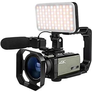 Videocamera, Live streaming camera's 4K professionele camcorder KIT 12x optische zoom 3,5 touchscreen Vlog-videocamera