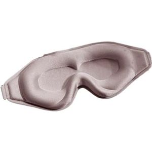 3D-slaapmasker voor op reis, draagbaar, natuurlijk, met zacht traagschuim, gevoerde hoes, oogklep, schaduwmasker, slaapmasker (roze, 4 stuks)