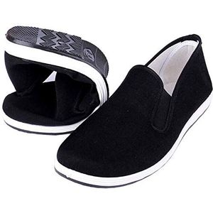 Kung Fu Tai Chi Martial Arts Schoenen Rubberen Zool Unisex Canvas Antislip Mode Qigong Trainers Zwart EU 35