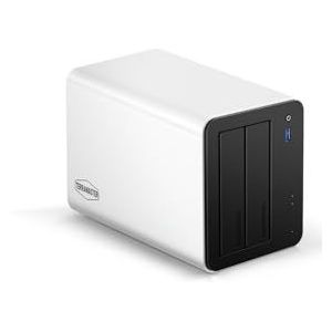 TERRAMASTER F2-425 Plus NAS-opslag – 2-bay Intel N150 Quad-Core CPU, 8 GB DDR5 RAM, 5GbE LAN x 2, M.2 Slot x 3, Netwerkopslag Network Attached Storage voor Teamwerk, Multimediaserver (schijfloos)