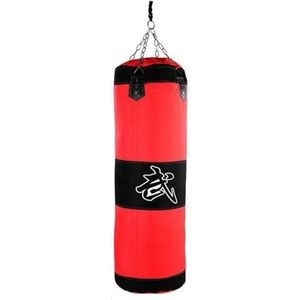 Bokszak bodybuilding ongevuld boksen opknoping ponsen zandzak doos kickboksen vechtsporten vechten karate fitness punch workout zandzak bokszakken (kleur: 120 cm)