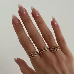 KXAMELIE Witte Franse acryl kunstnagels met nagellijm, Franse kunstnagels voor vrouwen en meisjes, dagelijks gebruik, 24 stuks