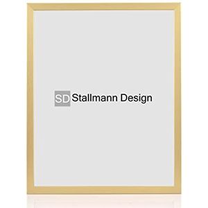 Stallmann Design Fotolijst, 60 x 80 cm, goud, hout, acrylglas, breedte lijst: 20 mm, posterlijst, verwisselbare lijst