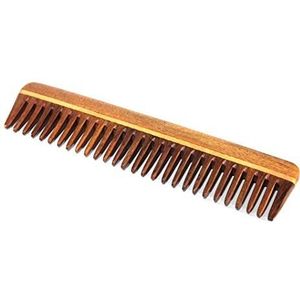 eSplanade Houten kam voor mannen en vrouwen - Sheeshamhout handgemaakt anti-statisch haar, baard, snor kam (7,5 inch)
