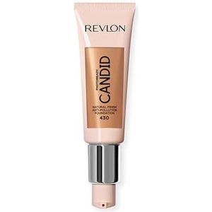 Revlon PhotoReady Candid Natural Finish Foundation, met anti-vervuiling, antioxidant, anti-blauw licht ingrediënten, cappuccino (510), 22 ml