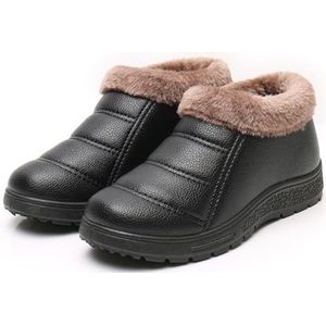 BOSREROY Rubber Home Eenvoudige Mode Ademend Dikke Schoenen Slippers: Warme Faux Outdoor Terug Gesloten Vrouwen Lederen Slippers, Zwart31, One Size